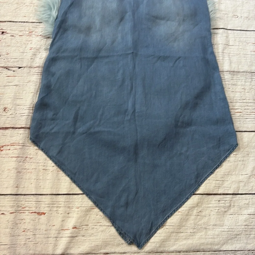 Knox Rose Embroidered Chambray Denim Dress sz S - Picture 4 of 7